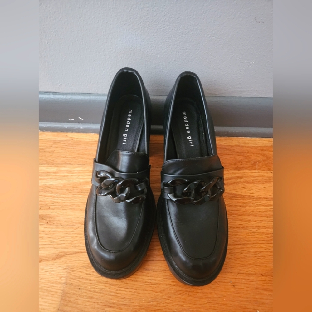 New Madden Girl Chunky Heels, Size 11